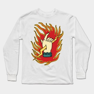 Burning hand Long Sleeve T-Shirt